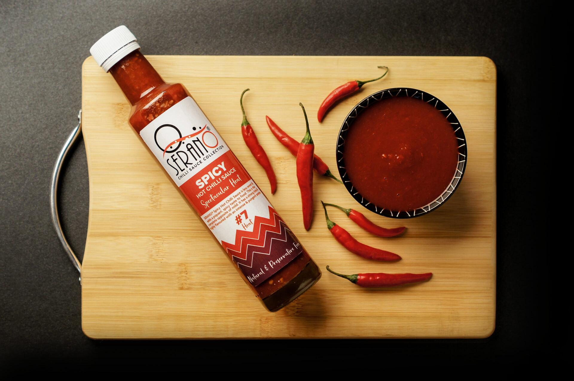 Serano Spicy Chilli Sauce 250ml Glass