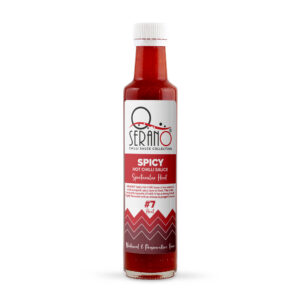 Serano Spicy Hot Chilli Sauce 250ml glass.